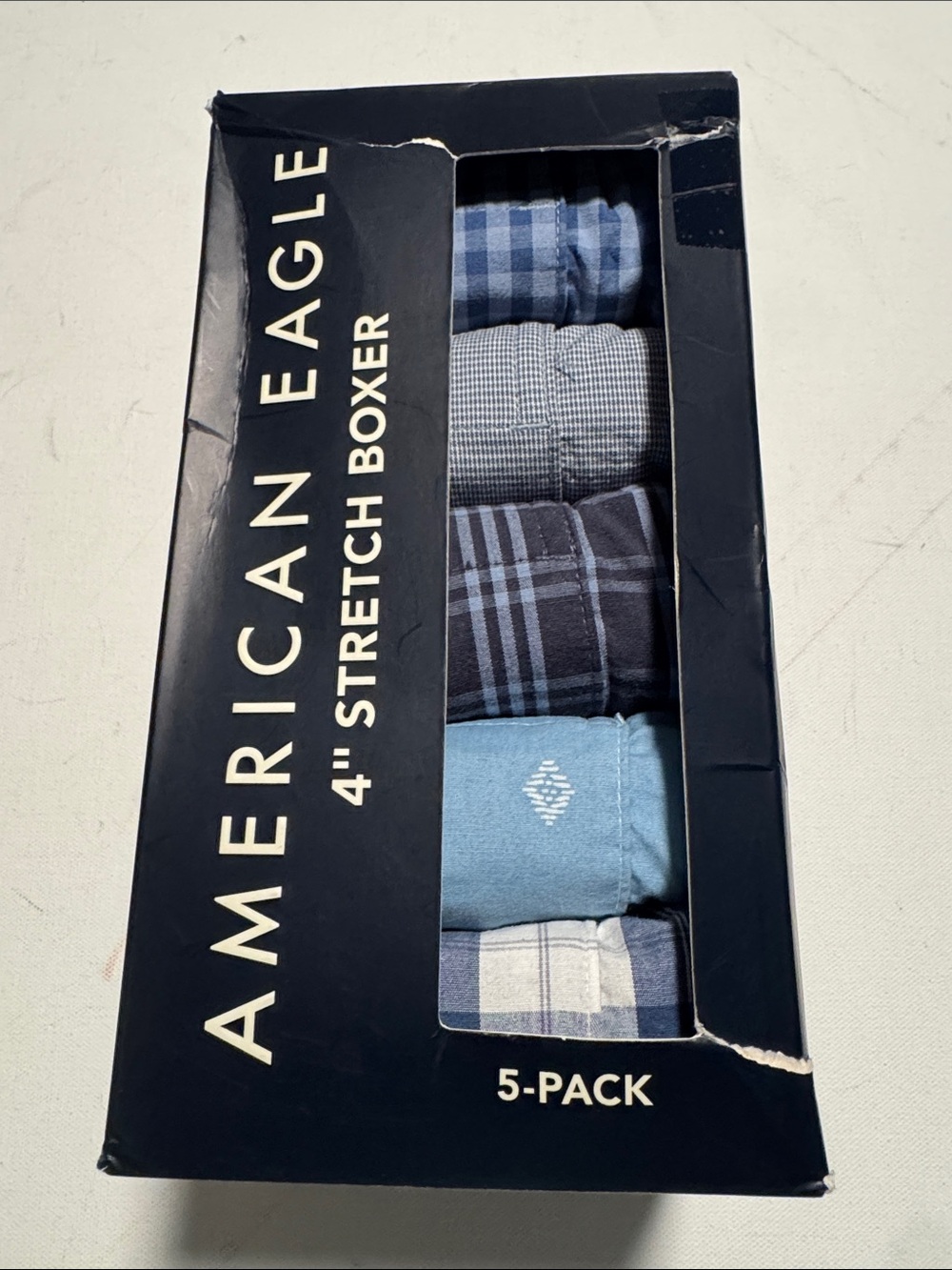American Eagle Boxers Mens XL 5 Pack Blue